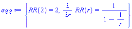 {RR(2) = 2, diff(RR(r), r) = 1/(1-1/r)}