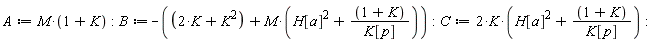 A := M*(1+K):