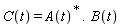 C(t) = Typesetting:-delayDotProduct(Physics:-Dagger(A(t)), B(t))