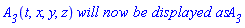 A__3(t, x, y, z)*`will now be displayed as`*A__3