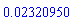 0.2320950e-1