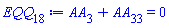 AA[3]+AA[33] = 0
