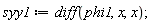 syy1 := diff(phi1, x, x);
