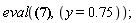 eval(.3140000000*sin(.1570000000*x)*(.1570000000*c__1*sinh(.1570000000*y)+.1570000000*c__2*cosh(.1570000000*y)+c__3*cosh(.1570000000*y)+.1570000000*c__3*y*sinh(.1570000000*y)+c__4*sinh(.1570000000*y)+.1570000000*c__4*y*cosh(.1570000000*y)), y = .75);