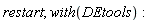 restart; with(DEtools)