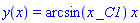 y(x) = arcsin(x*_C1)*x
