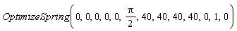 OptimizeSpring(0, 0, 0, 0, 0, (1/2)*Pi, 40, 40, 40, 40, 0, 1, 0)