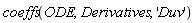 coeffs(ODE, Derivatives, 'Duv')