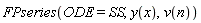 FPseries(ODE = SS, y(x), v(n))