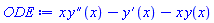 x*(diff(diff(y(x), x), x))-(diff(y(x), x))-x*y(x)