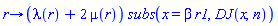 proc (r) options operator, arrow; (lambda(r)+2*mu(r))*subs(x = beta*r1, DJ(x, n)) end proc