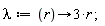 lambda := proc (r) options operator, arrow; 3*r end proc;