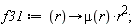 f31 := proc (r) options operator, arrow; mu(r)*r^2 end proc;