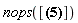 nops([parameters = {A, B}])
