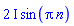 (2*I)*sin(Pi*n)