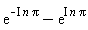 exp(-I*n*Pi)-exp(I*n*Pi)