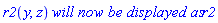 r2(y, z)*`will now be displayed as`*r2