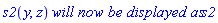 s2(y, z)*`will now be displayed as`*s2