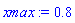 xmax := .8