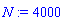 N := 4000