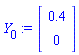 Y[0] := Vector(2, {(1) = .4, (2) = 0})
