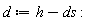 d := h-ds: