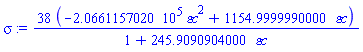 38*(-206611.5702*`&varepsilon;c`^2+1154.999999*`&varepsilon;c`)/(1+245.9090904*`&varepsilon;c`)