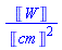 Units:-Unit(W)/Units:-Unit(cm)^2