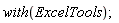 with(ExcelTools);