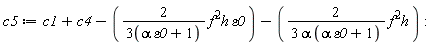 c5 := c1+c4-2*f^2*h*varepsilon0/(3*(alpha*varepsilon0+1))-2*f^2*h/(3*alpha*(alpha*varepsilon0+1)):