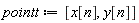 pointt := [x[n], y[n]]