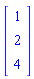 Vector[column]([[1], [2], [4]])