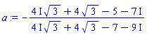 -((4*I)*3^(1/2)+4*3^(1/2)+(-5-7*I))/((4*I)*3^(1/2)+4*3^(1/2)+(-7-9*I))