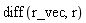 diff(r_vec, r)