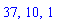 37, 10, 1