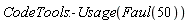 CodeTools:-Usage(Faul(50))
