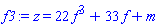 z = 22*f^3+33*f+m