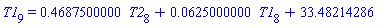T1[9] = .4687500000*T2[8]+0.625000000e-1*T1[8]+33.48214286