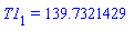 T1[1] = 139.7321429