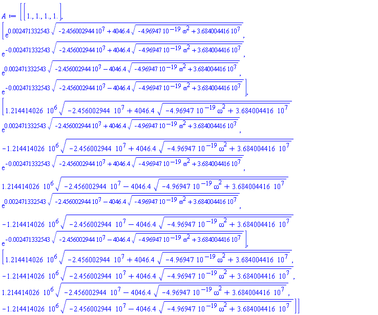 Matrix(%id = 18446746958277761134)