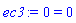 0 = 0