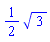 (1/2)*3^(1/2)