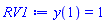 y(1) = 1