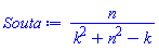 n/(k^2+n^2-k)