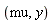 mu, y