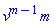 v^(m-1)*m