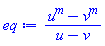 (u^m-v^m)/(u-v)
