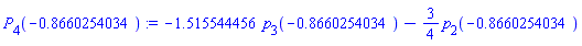 -1.515544456*p[3](-.8660254034)-(3/4)*p[2](-.8660254034)