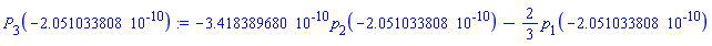 -0.3418389680e-9*p[2](-0.2051033808e-9)-(2/3)*p[1](-0.2051033808e-9)