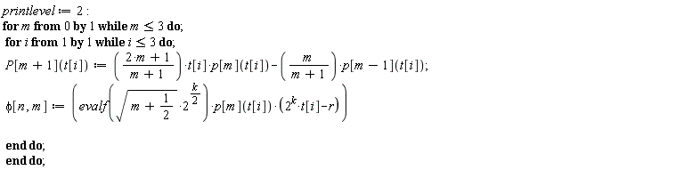 printlevel := 2:
